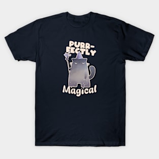 Grumpy Mage Cat | Purr-fectly Magical T-Shirt